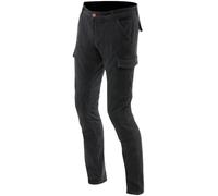 Dainese Cargo Slim Tapered Pantalon textile de moto, noir, Taille 42