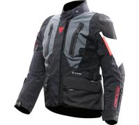 Dainese Carve Master 4 Gore-Tex Blouson de moto imperméable, Noir/Gris/Rouge, Taille 50