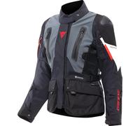 Dainese Carve Master 4 Gore-Tex Veste de moto imperméable pour femmes, Noir/Gris/Rouge, Taille 50