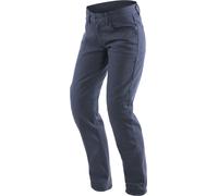 Dainese Casual Slim Pantalon textile de moto pour dames, bleu foncé, Taille 26
