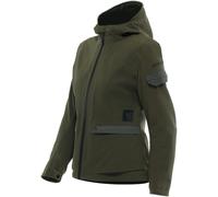 Dainese Centrale Absoluteshell Pro imperméable à l’eau pour dames moto Veste textile, Vert foncé, Taille 40