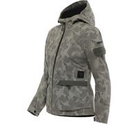 Dainese Centrale Camo, veste textile imperméable pour femmes 48 Gris Clair/Gris Gris Clair/Gris