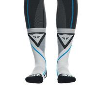 Dainese Chaussettes moto Mixte Dry Mid – mi-hautes, Noir/Bleu, 42-44 EU