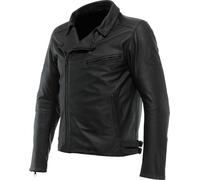 Dainese Chiodo Blouson en cuir de moto, noir, taille 52 pour homme