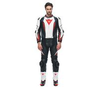 Dainese Laguna Seca 5, costume en cuir 2pcs. 48 Noir/Blanc/Rouge Noir/Blanc/Rouge