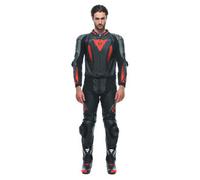 Dainese Combinaison en cuir 2 pièces Noir/Anthracite/Rouge 58 noir 58