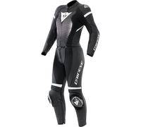 Dainese Fulminea, combinaison en cuir 2pcs. femmes 40 Noir/Gris/Blanc Noir/Gris/Blanc