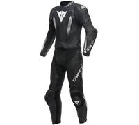 Combinaison en cuir Homme Dainese LAGUNA SECA 5 2PCS perforé Noir/Noir/Blanc
