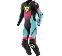 DAINESE Combinaisons Laguna Seca 6 Perf 1 PC Black / Water / Fuxia 50