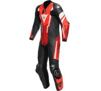 DAINESE Combinaisons Misano 3 Professional Estiva D-Air Black / Red / Fluo-Red 56