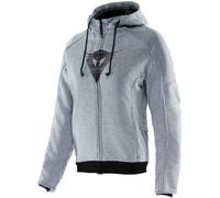 Dainese Sweat à capuche zippé moto Daemon-X Safety Femme Gris Taille 48