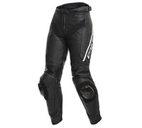 DAINESE DELTA 3 Pantalon en cuir Lady noir-noir-blanc 38