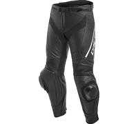 Dainese Delta 3 Pantalon en cuir de moto, noir-blanc, taille 44 pour homme