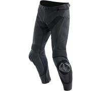 Dainese Delta 4 Pantalon en cuir de moto perforé, noir, Taille 58