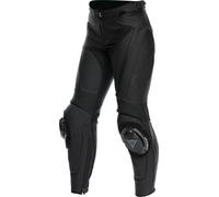 Dainese Delta 4, pantalons en cuir pour femmes 44 Noir/Noir Noir/Noir