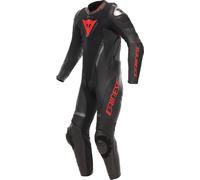 Dainese Demon Sprint, combinaison en cuir 1pcs. 54 Noir/Rouge Néon Noir/Rouge Néon