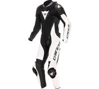 Dainese Demon Sprint Combinaison en cuir de moto perforée en une pièce, Noir/Blanc/Blanc, Taille 58
