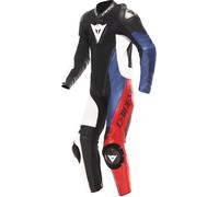 Dainese Demon Sprint Combinaison en cuir de moto perforée en une pièce, Noir/Blanc/Rouge, Taille 52