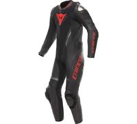 Dainese Demon Sprint, combinaison en cuir 1pcs. 48 Noir/Rouge Néon Noir/Rouge Néon