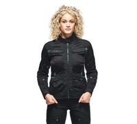 Dainese - Desert Lady Tex Jacket, Veste De Moto D'Été, Tissu Technique Léger, Protections Des Épaules Et Des Coudes, Veste Moto Pour Femmes, Noir/Noir/Ebène, 50
