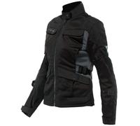 Dainese Desert Tex Veste textile de moto pour dames, noir/gris, Taille 40