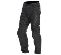 DAINESE - Drake 2 Super Air Tex Pants, Pantalon de Moto Ventilé, Tissu, pour la Saison d'Eté, avec Protecteurs Amovibles, Homme, Noir/Noir, 58
