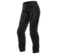 DAINESE - Drake 2 Super Air Tex Pants Wmn, Pantalon de Moto Ventilé, Tissu, pour la Saison d'Eté, avec Protecteurs Amovibles, Femme, Noir/Noir, 44