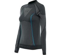 Dainese Dry LS Chemise fonctionnelle pour dames, Gris/bleu, Taille XS/S