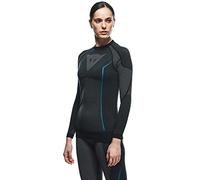 Dainese Dry LS Lady, Maillot Respirante Moto, Femme, Noir/Bleu, XS/S