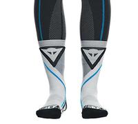 Dainese Dry Mid Socks, Chaussettes Mi-Hautes Moto, Pour Homme et Femme, Noir/Bleu, 3941