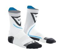 Dainese Dry Mid Socks, Chaussettes Mi-Hautes Moto, Pour Homme et Femme, Noir/Bleu, 3941