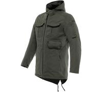 Dainese Duomo Absoluteshell Pro veste textile de moto imperméable, Vert foncé, Taille 44