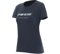 Dainese Essence Wordmark, t-shirt femmes L Noir/Blanc Noir/Blanc