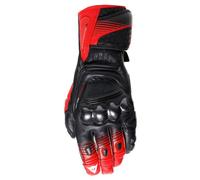 DAINESE Gants Fiero Metal Black / Red Lava / White M