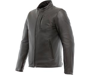 Dainese Fulcro Veste en cuir de moto, Brun foncé, Taille 44