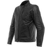 Dainese Fulcro Veste en cuir de moto, noir, taille 46 pour homme