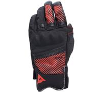 DAINESE - Fulmine D-Dry® Gloves, Gants de Moto Hiver, Protège Articulation, Gants avec Rembourrage Thermique, Ecran Tactile, Homme, Noir/Noir/Rouge, M