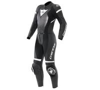 Dainese Fulminea Combinaison de moto en cuir 2 pièces pour femmes, schwarz/weiß, 40