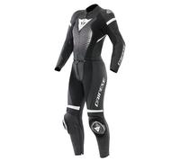 Dainese Fulminea Femmes Combinaison en cuir à 2 parties (IT46) Noir/Blanc 40