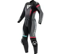 Dainese Fulminea S26, combinaison en cuir 2pcs. femmes 40 Noir/Gris/Fuchsia/Turquoise Noir/Gris/Fuchsia/Turquoise