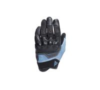 DAINESE - Gants Ermex, Gants de moto d'été pour femme, respirants avec inserts en mesh, protections rigides des articulations, renforts en cuir, écran tactile, S, Noir et Bleu
