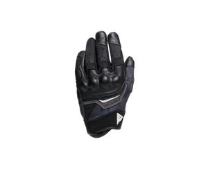 Dainese - Gants Ermex, Gants de Moto d'été pour Femme, Respirants avec Inserts en Mesh, Protections rigides des articulations, Renforts en Cuir, écran Tactile, XL, Noir et Blanc