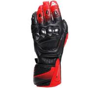 DAINESE Gants Fiero Metal Black / Red Lava / White S
