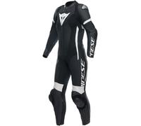 Dainese Grobnik 1-Piece Ladies Moto Leather Suit, noir-blanc, taille 42 pour femmes