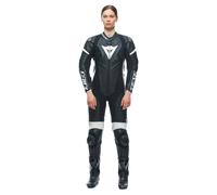 Dainese Grobnik Femmes Combinaison en cuir 1 partie (IT44) Noir/Blanc 38