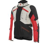 Dainese Gullfoss D-Dry Blouson de moto imperméable, noir-blanc-rouge, taille 52 pour homme
