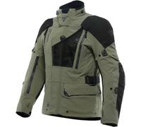 Dainese Hekla Absoluteshell Pro 20K D-Dry Veste textile de moto, Vert foncé/noir, Taille 46