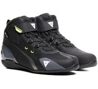 Dainese Herian D-WP, chaussures imperméables 46 EU Noir/Blanc/Jaune Néon Noir/Blanc/Jaune Néon