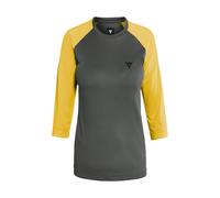Dainese HG Bondi 3/4 Sleeve Woman T-Shirt Femme S Gris Foncé/Jaune