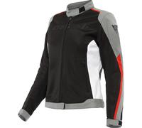 Dainese Hydraflux 2 Air D-Dry, veste textile imperméable pour fe 42 Noir/Gris/Rouge/Blanc Noir/Gris/Rouge/Blanc